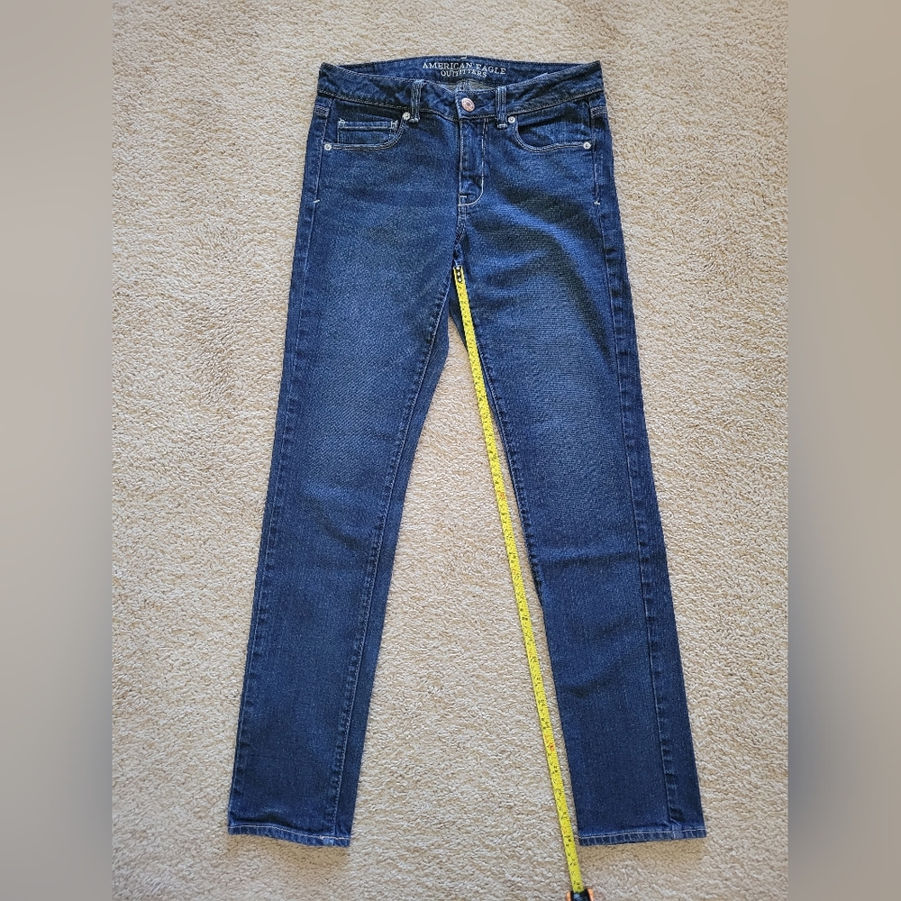 American Eagle Womens dark wash skinny jeans 8 Regular